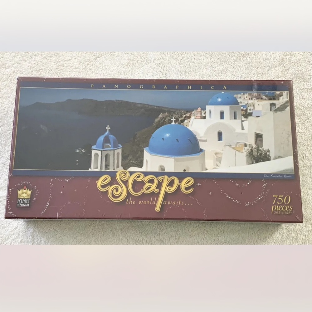 King Of Puzzles Oia, Santorini, Greece 750 Piece Jigsaw Puzzle Brand New Sealed